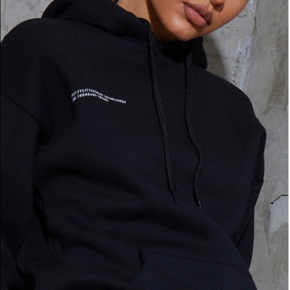 Pretty little things comfy black hoodie size large